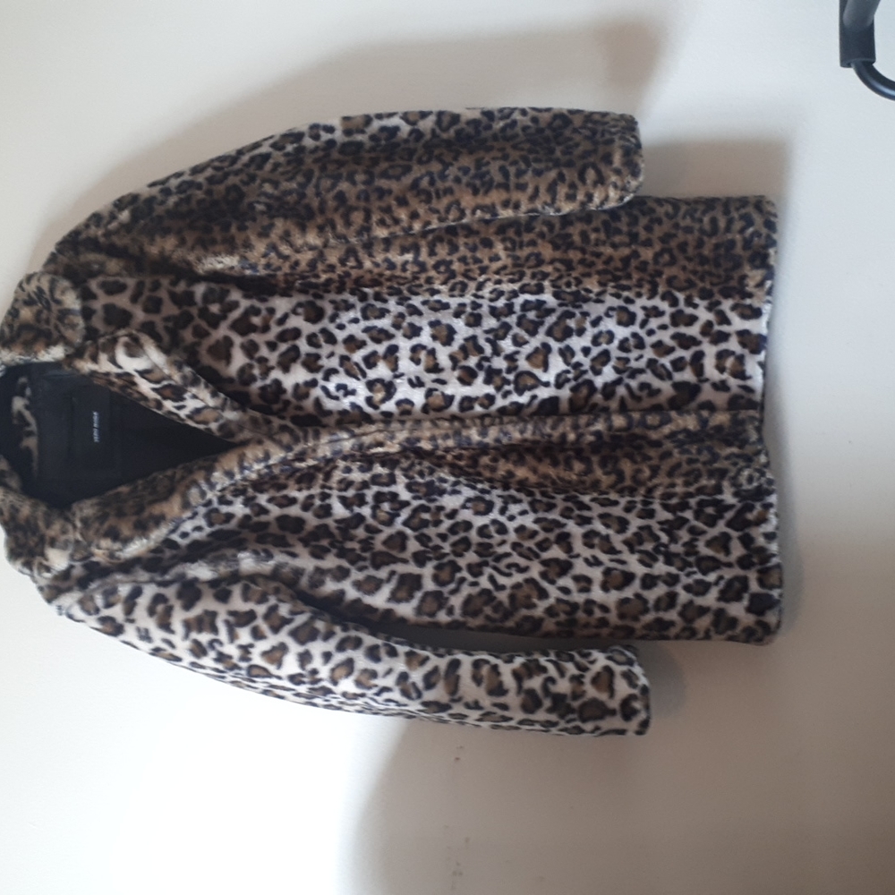 Leopard faux fur coat - Picture 4 of 10